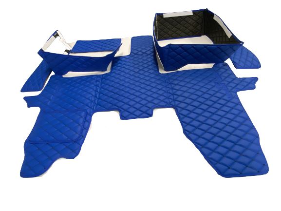 Transit Custom single passenger cab set in blue quilted - Clearance 