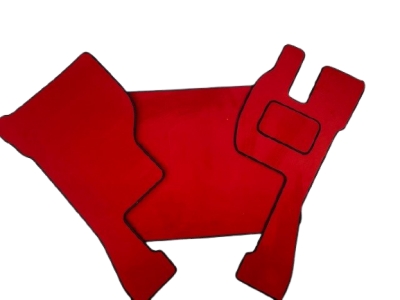 truck mats to fir the volvo fh ver 3 - large sqaure centre - in red 