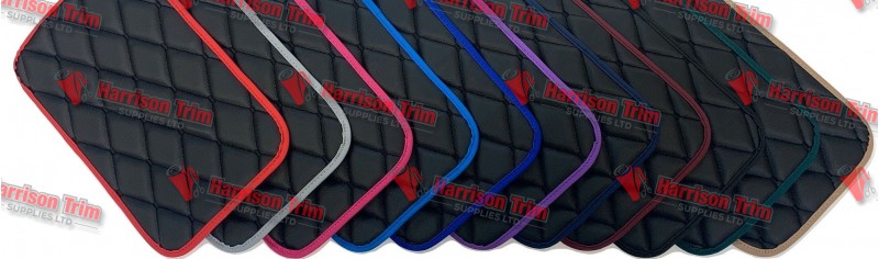 Quilted vinyl truck mats to fit the Renault T