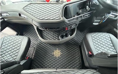 daf xf - 2022 - full truck interior - in quilted material 