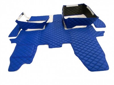 Transit Custom single passenger cab set in blue quilted - Clearance 